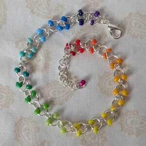 Rainbow Seed Bead Bracelet